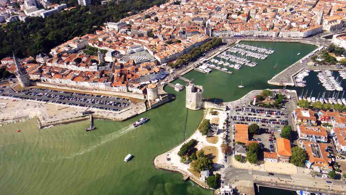 vue aerienne de la rochelle